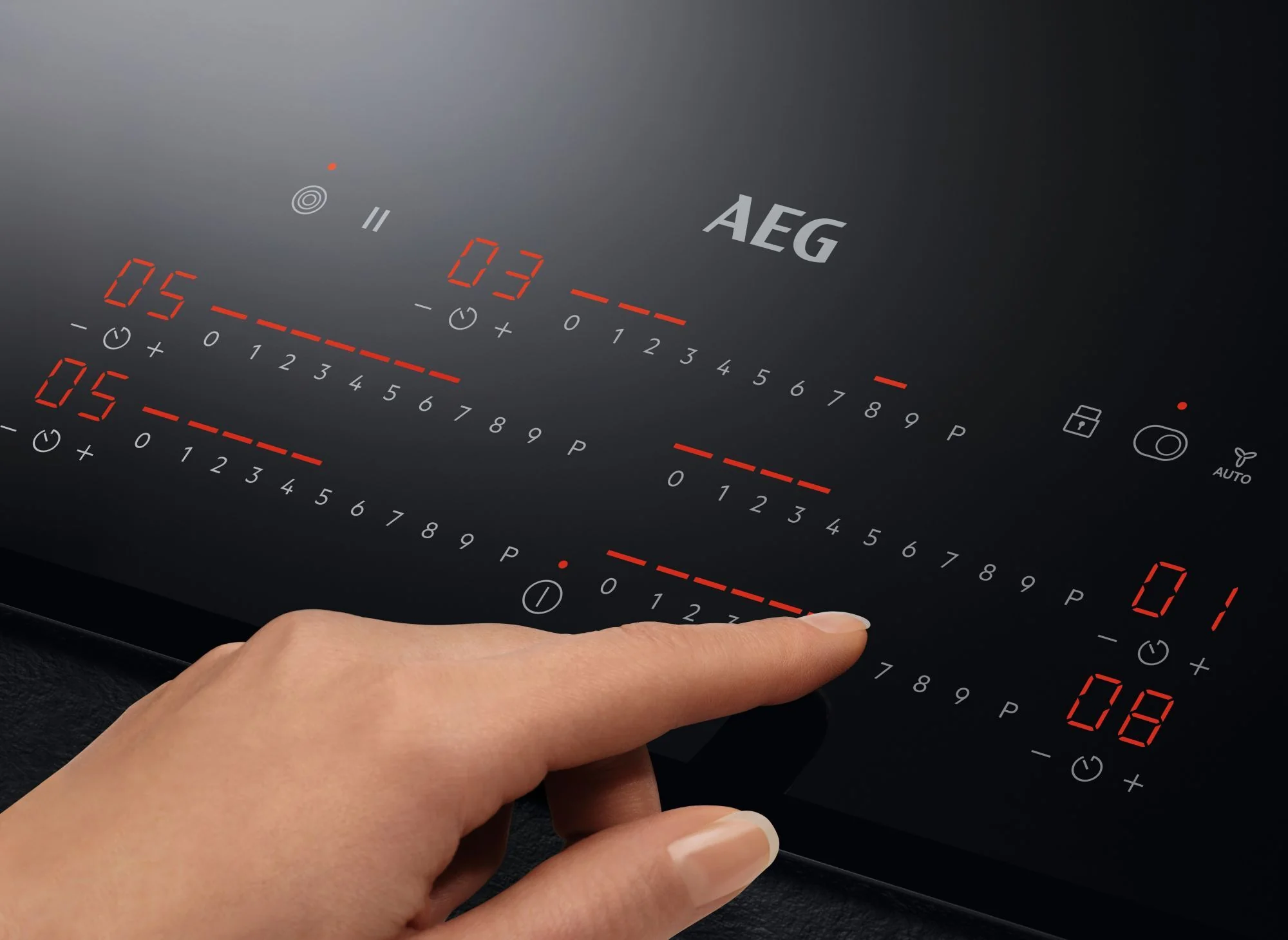 AEG Ceramic Hob TP95RA07FB - Black - Image 2