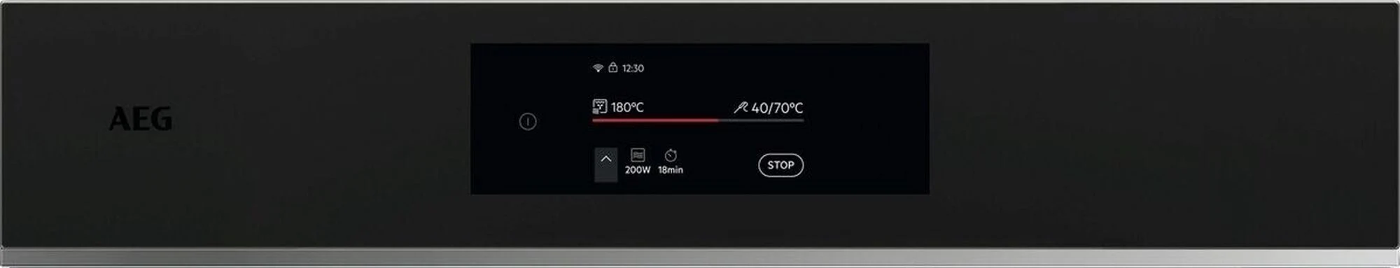 AEG Combi Microwave TK8NK721T - Matt Black / Steel - Image 2