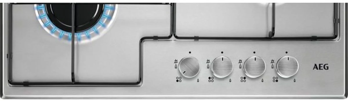 AEG Gas Hob HGX6400SM - Stainless Steel - Image 2