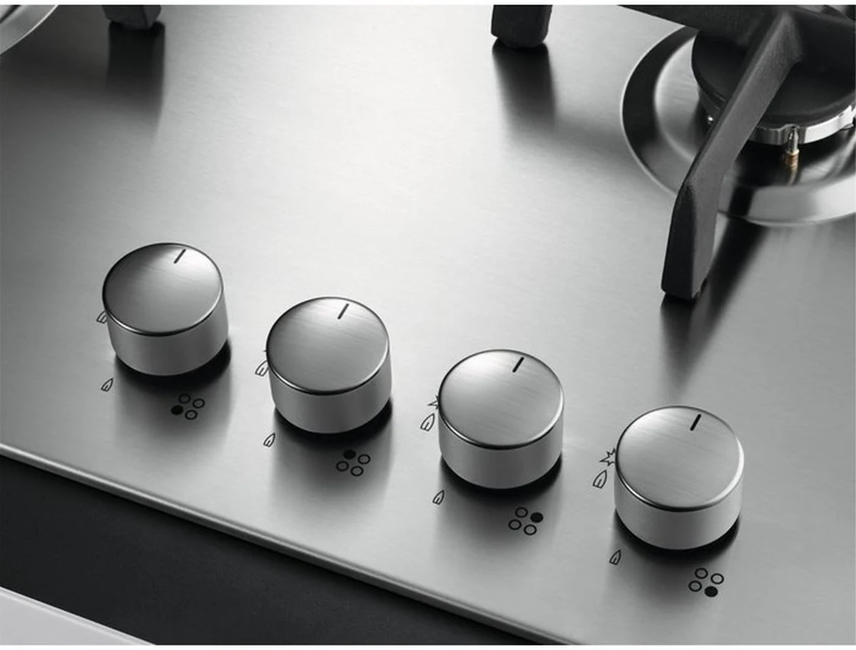 AEG Gas Hob HGX6400SM - Stainless Steel - Image 4