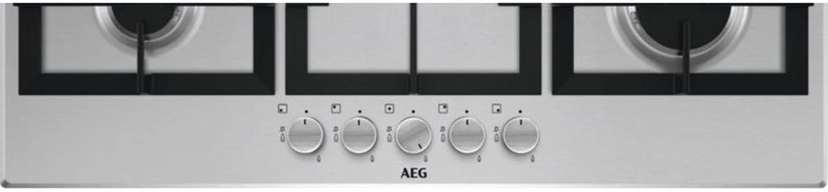 AEG Gas Hob HGX95320SM - Stainless Steel - Image 2