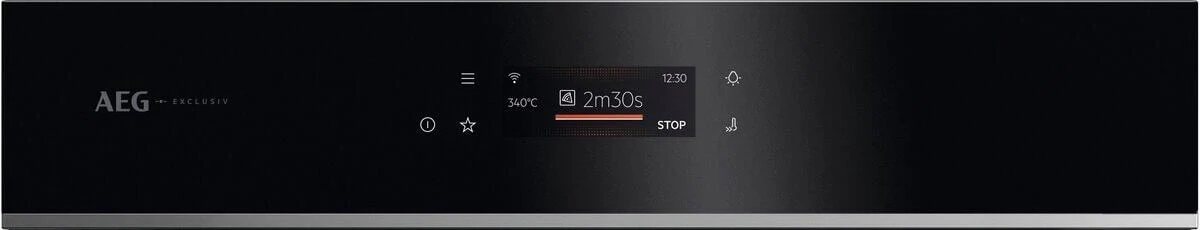 AEG Single Oven Electric GX7PB63FSB - Gloss Black / Steel - Image 2