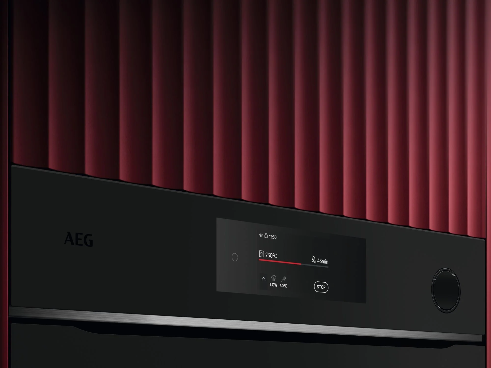 AEG Single Oven Electric TR7PB731ST - Matt Black / Steel - Image 4