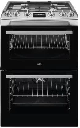 AEG Slot In Cooker Dual Fuel CKX6540ACM - Stainless Steel