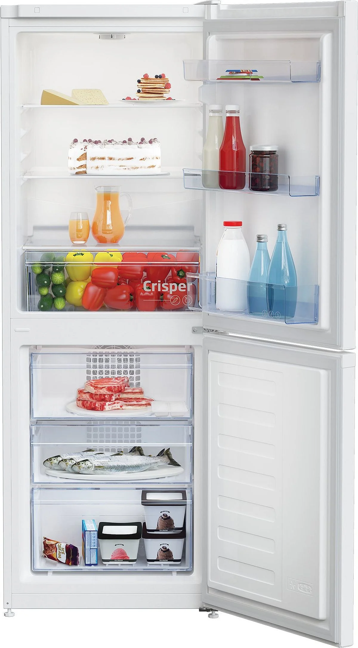 Beko Freestanding Fridge Freezer Frost Free CCFM4552W - White - Image 3