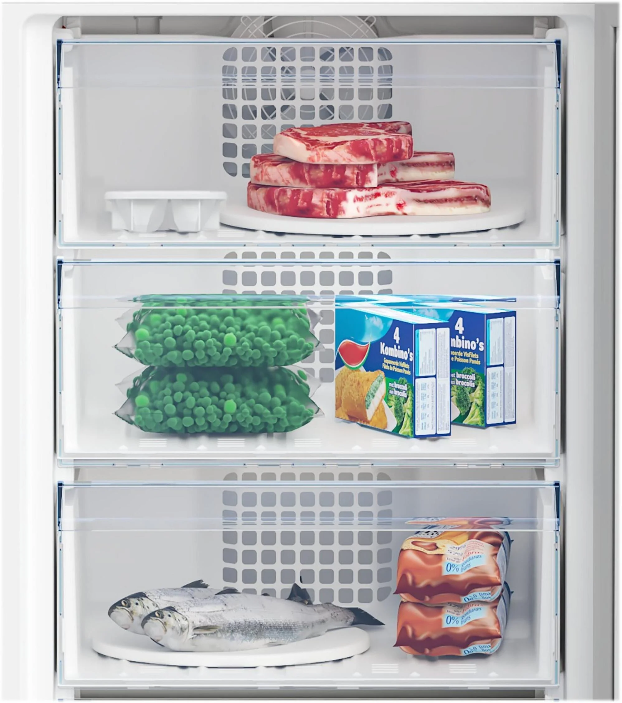 Beko Freestanding Fridge Freezer Frost Free CCFM4582S - Silver - Image 9
