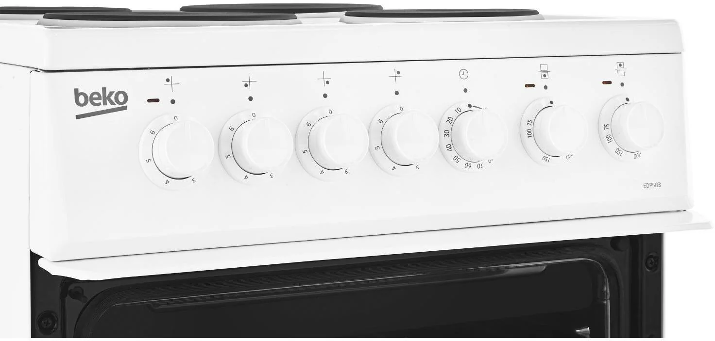 Beko Slot In Cooker Electric EDP503W - White - Image 3
