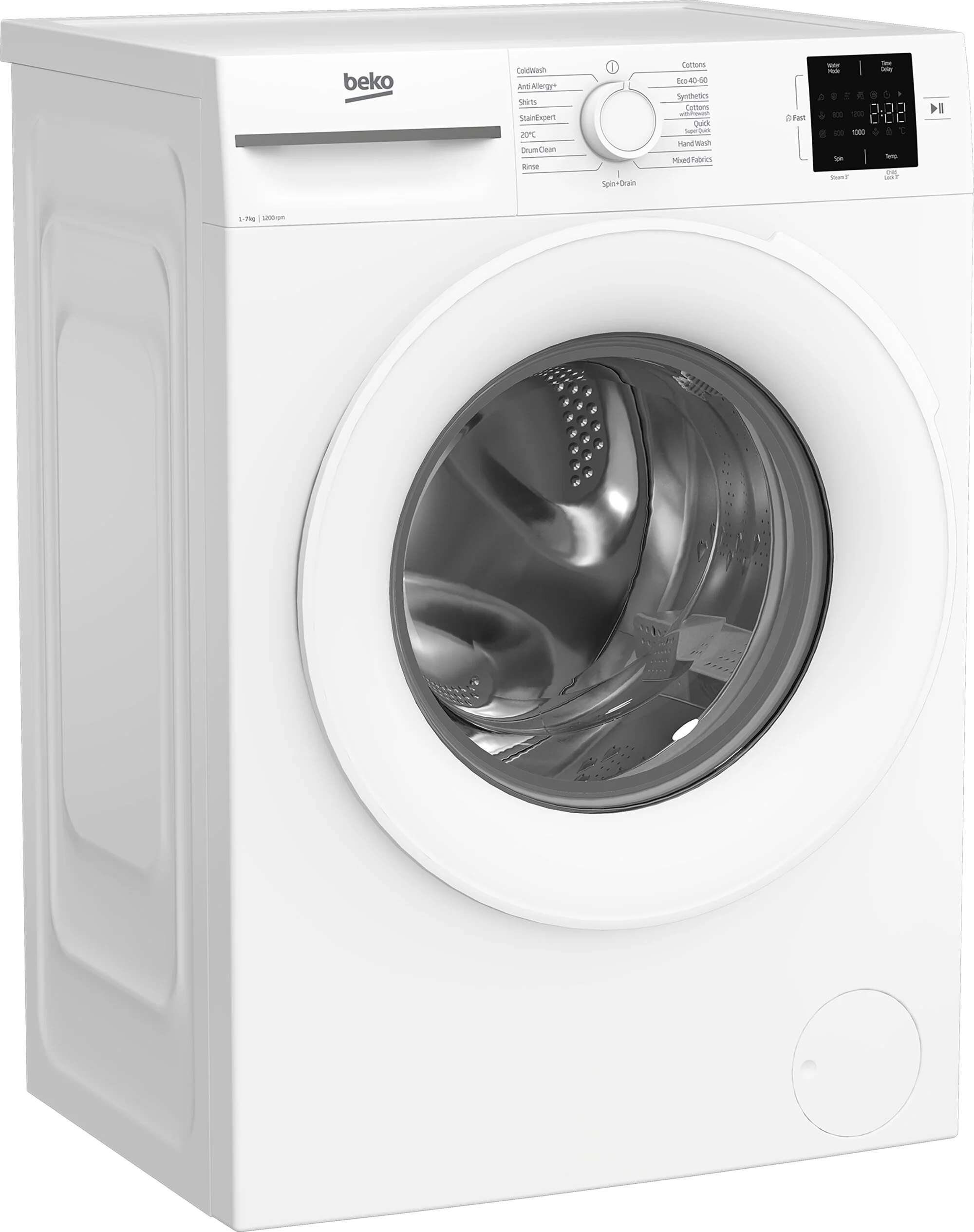 Beko Freestanding Washing Machine BM1WU3721W - White - Image 2