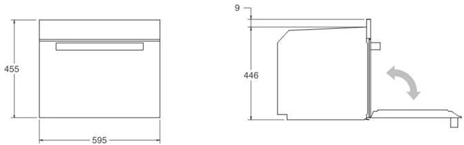 Bertazzoni Combi Microwave F457MODMWLNC - Matt Black - Image 2