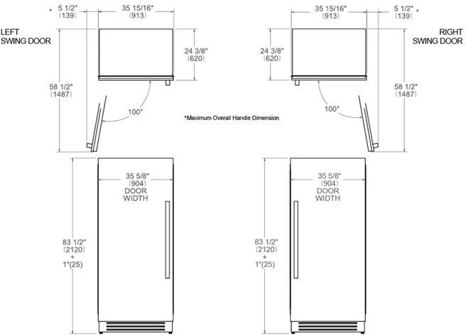 Bertazzoni Built In Larder Fridge LRD905UBRXTT - Stainless Steel - Image 3