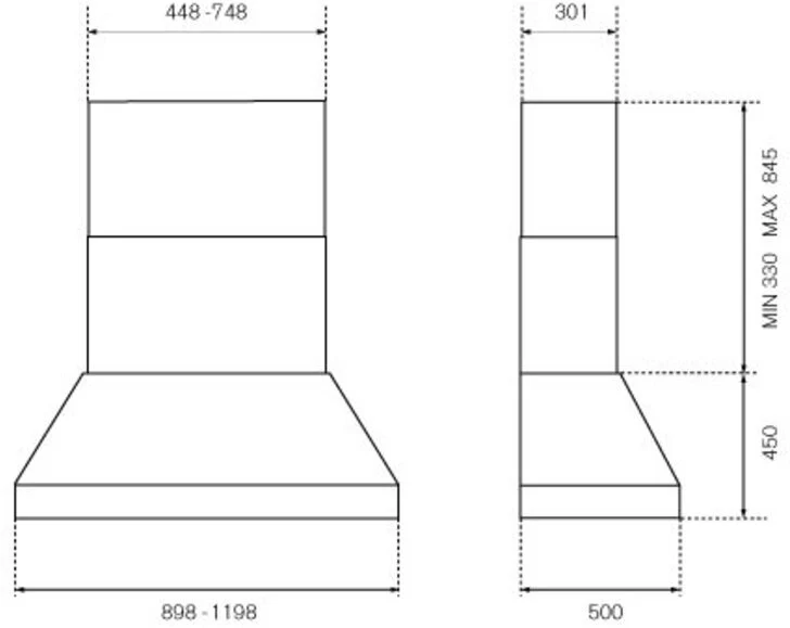 Bertazzoni Wall Mounted Hood KPH90MASXT - Stainless Steel - Image 2