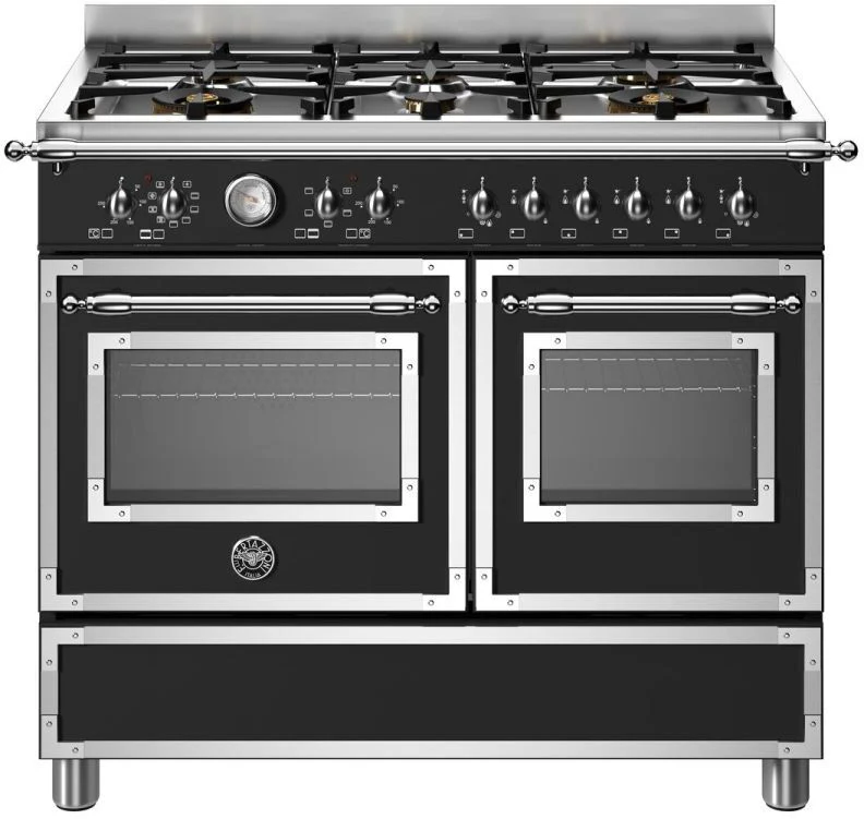 Bertazzoni Range Cooker Dual Fuel HER106L2ENET2 - Matt Black