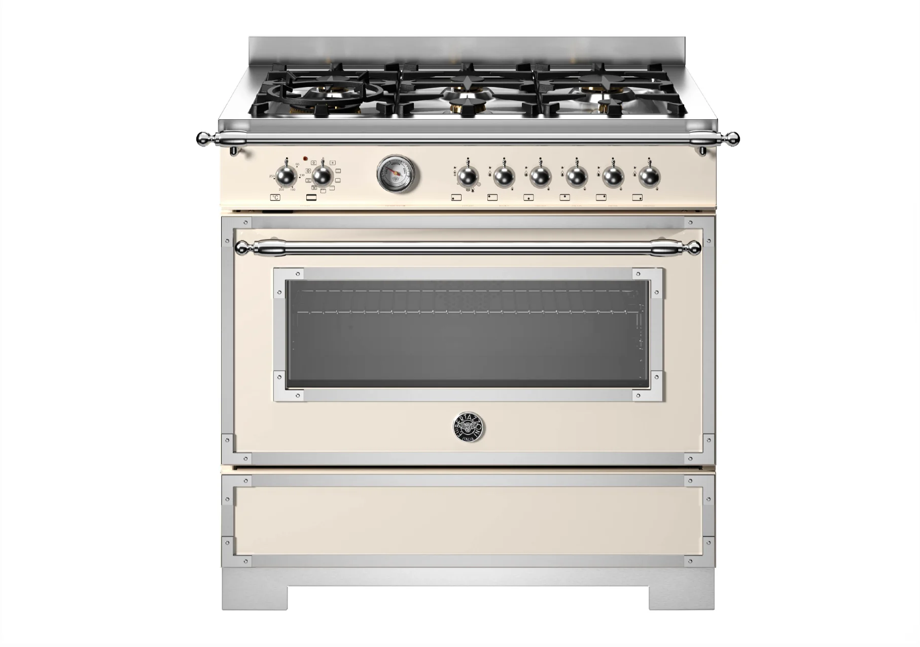 Bertazzoni Range Cooker Dual Fuel HER96L1EAVT2 - Ivory