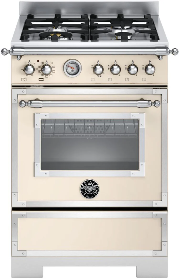 Bertazzoni Slot In Cooker Dual Fuel HER64L1EAVT2 - Ivory