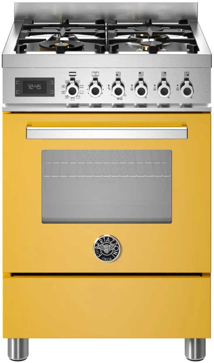 Bertazzoni Slot In Cooker Dual Fuel PRO64L1EGIT2 - Yellow
