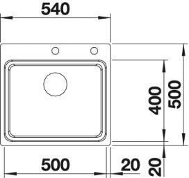 Blanco 1.0 Bowl Sink BLANCOETAGON-500-IF-A - Stainless Steel - Image 3