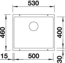 Blanco 1.0 Bowl Sink BLANCOSUBLINE-500U - Various Colours - Image 7