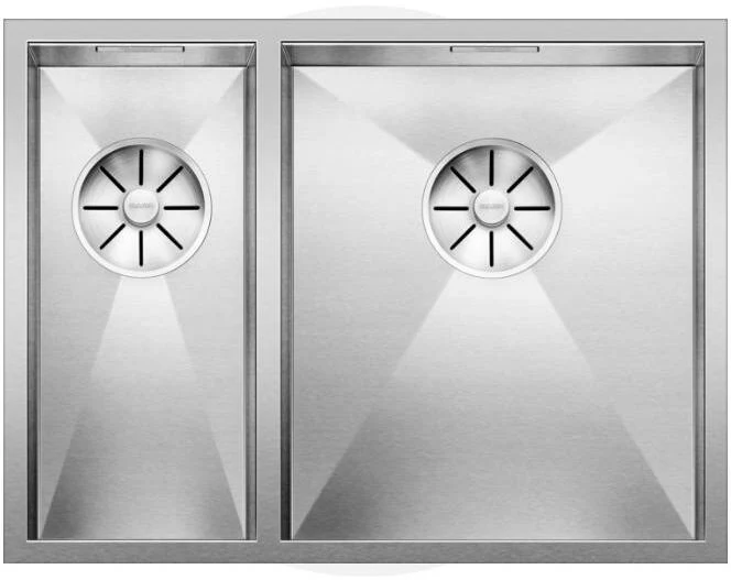 Blanco 1.5 Bowl Sink BLANCOZEROX-340-180U-RHB - Stainless Steel - Image 2