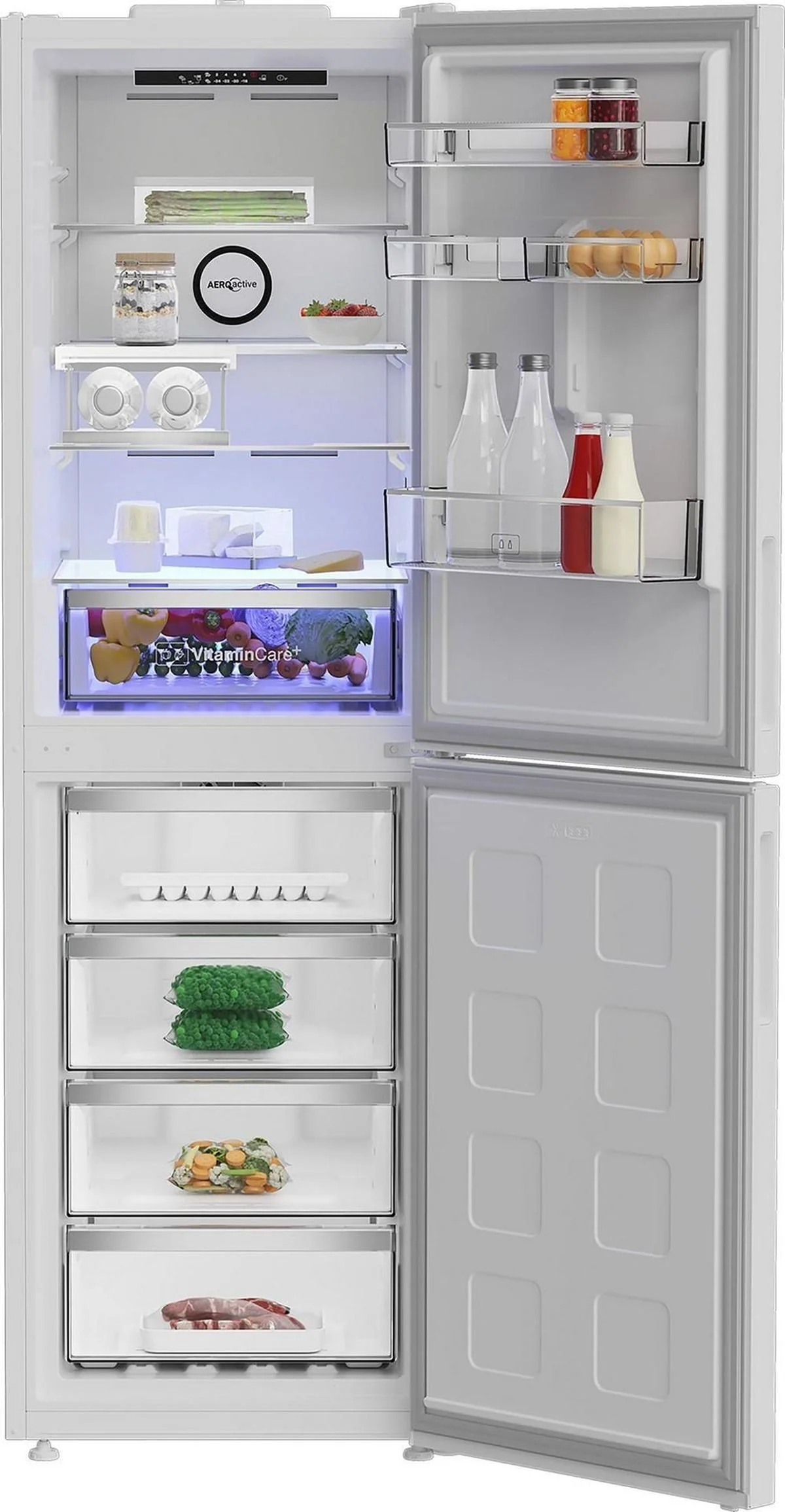 Blomberg Freestanding Fridge Freezer Frost Free KND24692V - White - Image 2