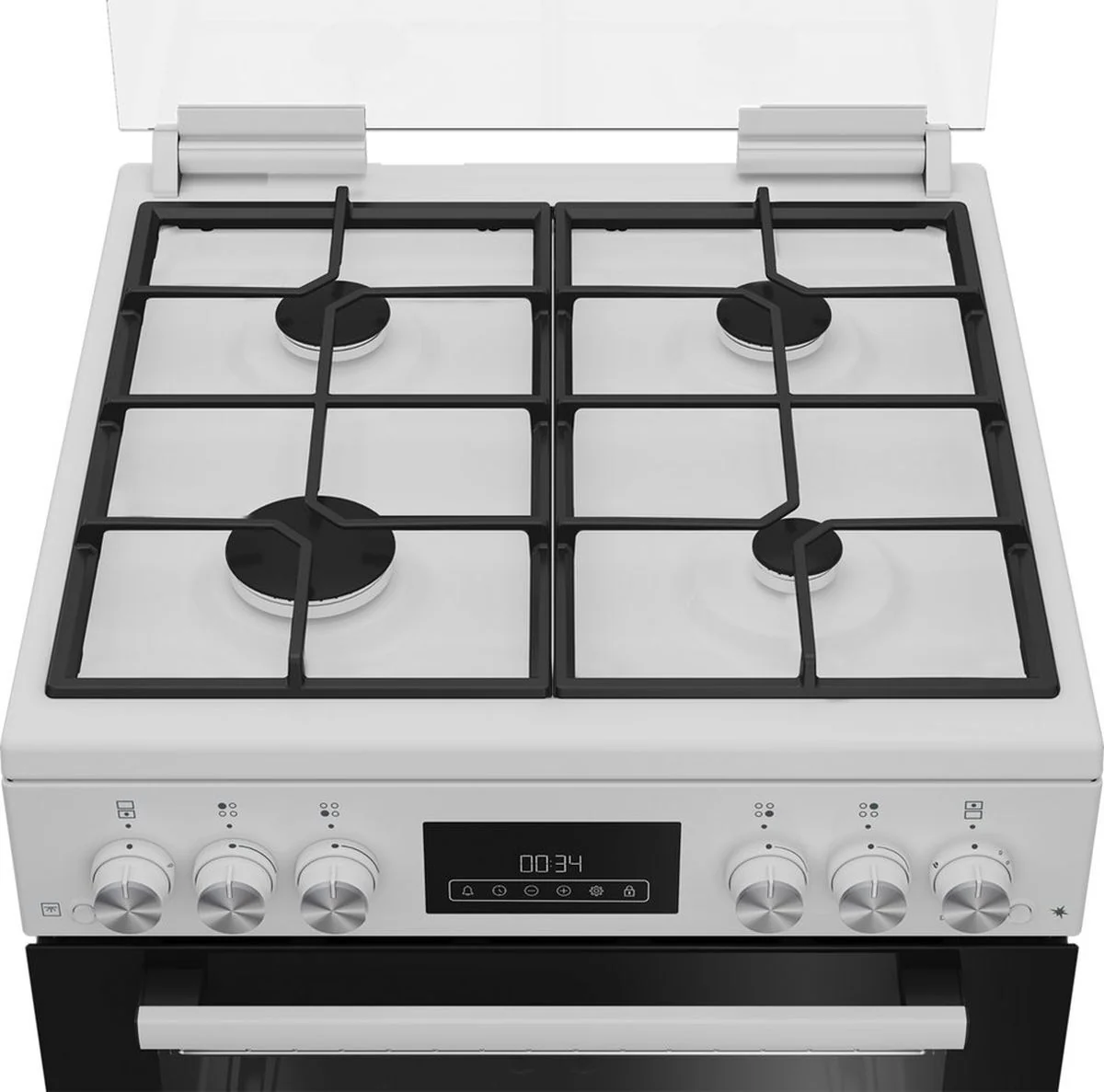 Blomberg Slot In Cooker Gas Nat GGRN655W - White - Image 4