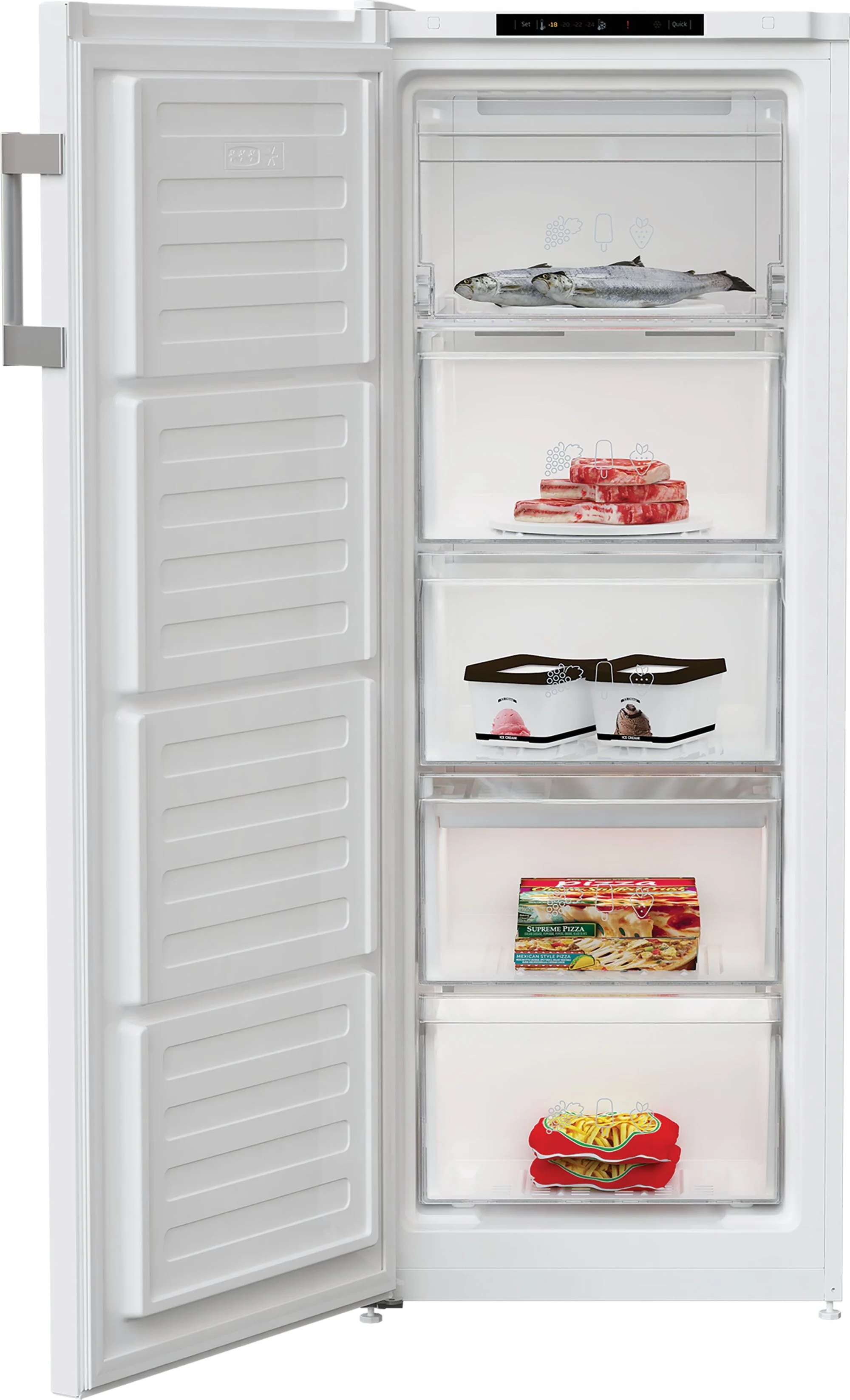 Blomberg Freestanding Upright Freezer Frost Free FNM455W - White - Image 3