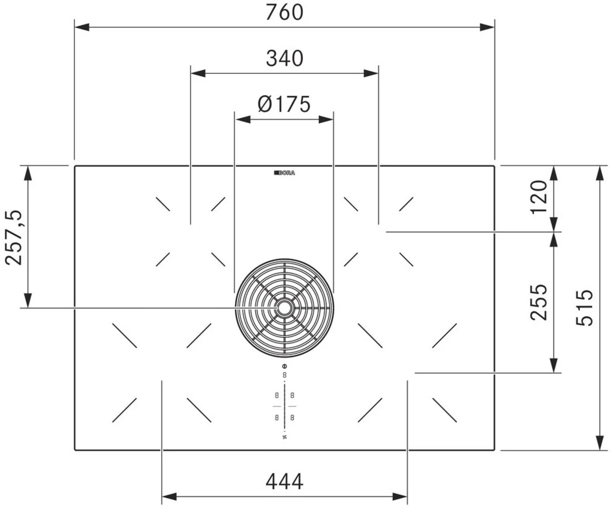 Bora Venting Hob PURU - Black - Image 11