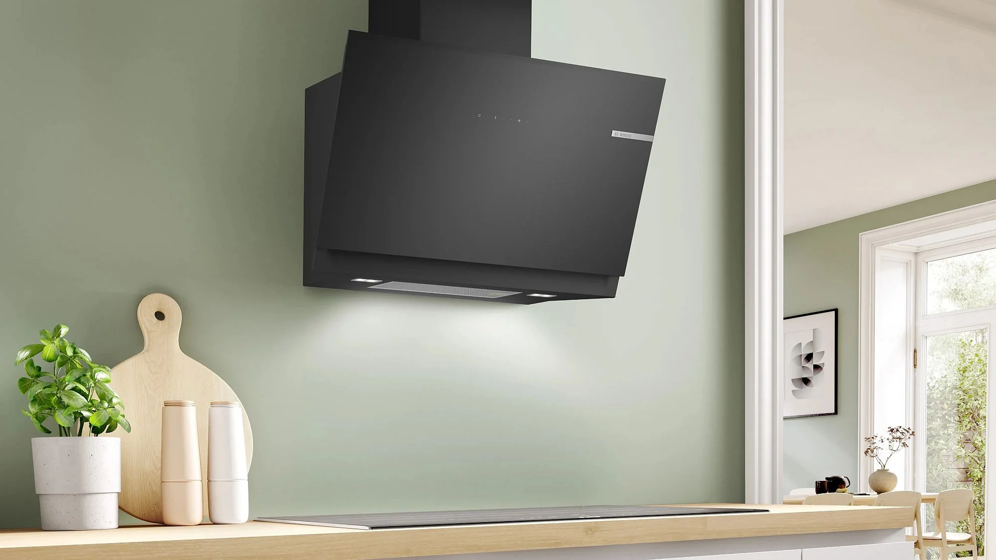 Bosch Angled Hood DWK81AN60B - Black - Image 3