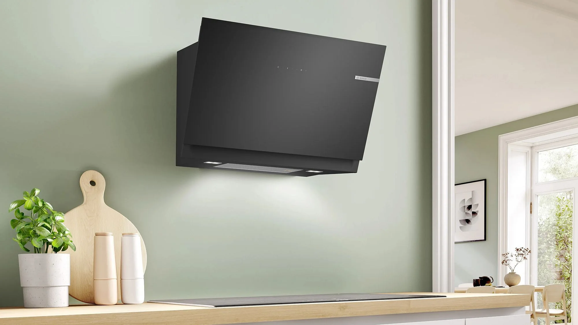 Bosch Angled Hood DWK81AN60B - Black - Image 4
