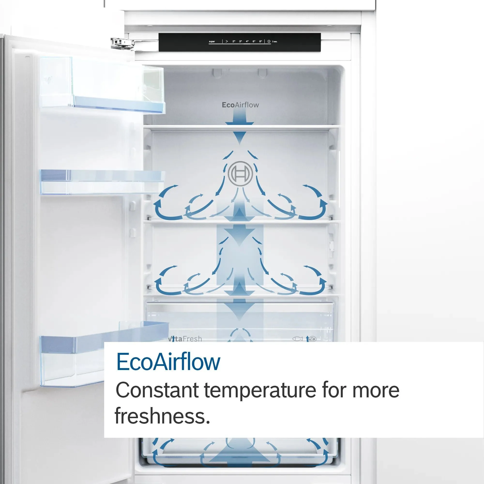 Bosch Built In Fridge Freezer Frost Free KIN85NSE0G - Fully Integrated - Image 8