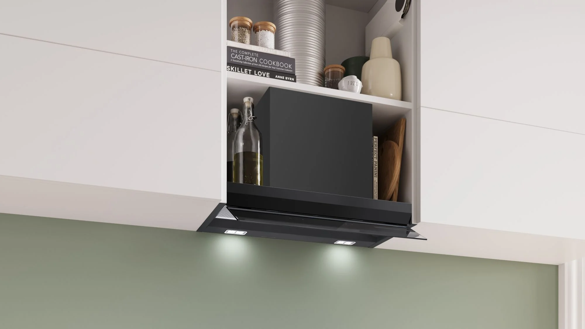 Bosch Integrated Hood DBB67DP60B - Black And Glass - Image 3