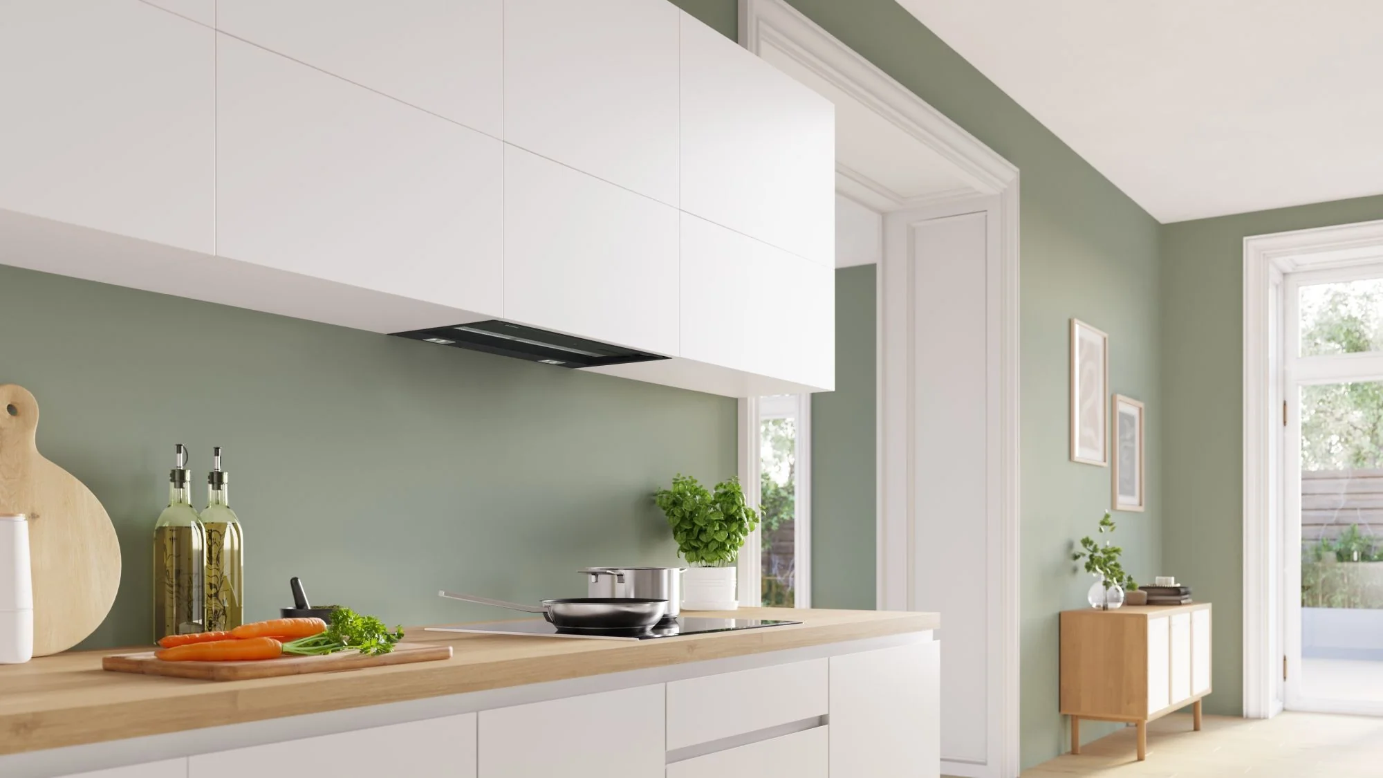 Bosch Integrated Hood DBB67DP60B - Black And Glass - Image 4