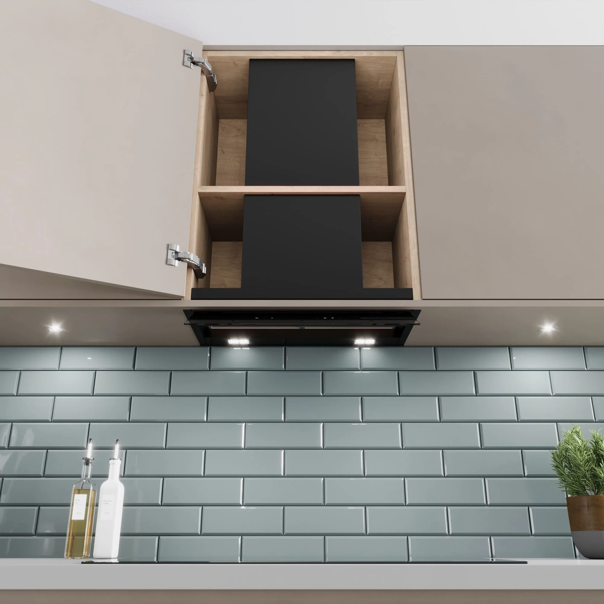 Bosch Integrated Hood DBB67DP60B - Black And Glass - Image 7