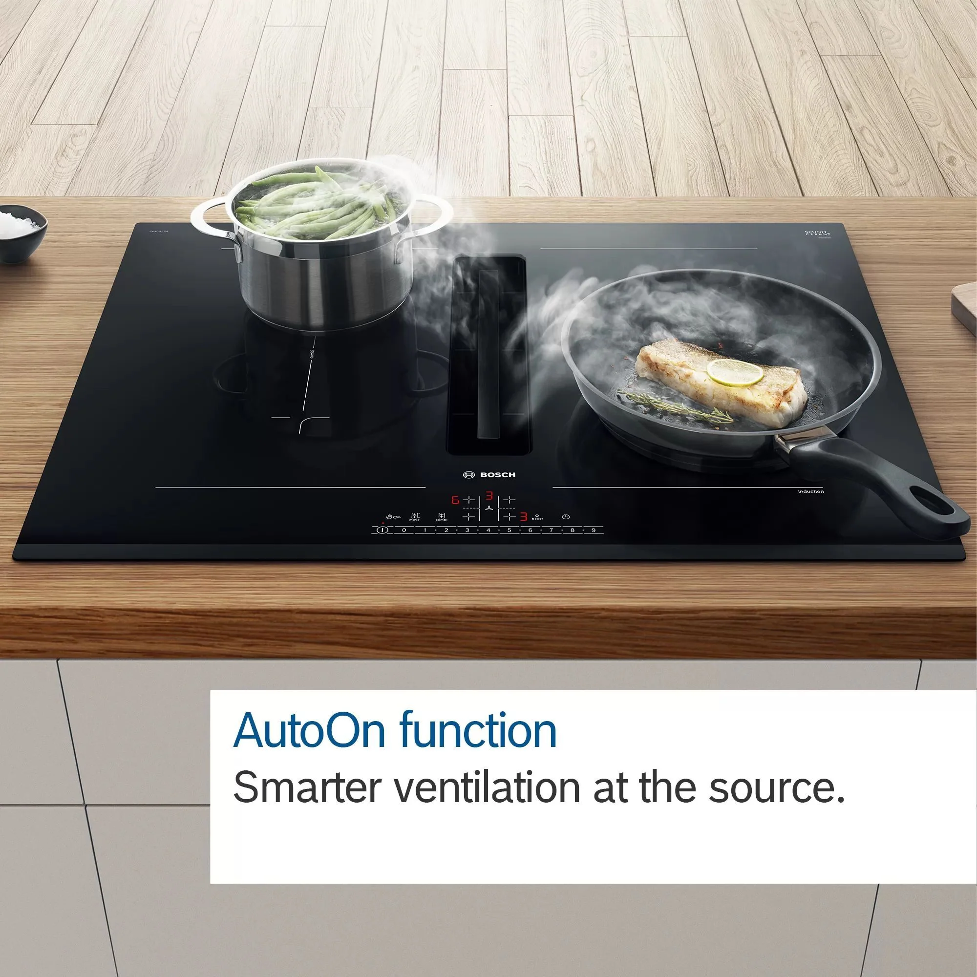 Bosch Venting Hob PVQ731H26E - Black - Image 5