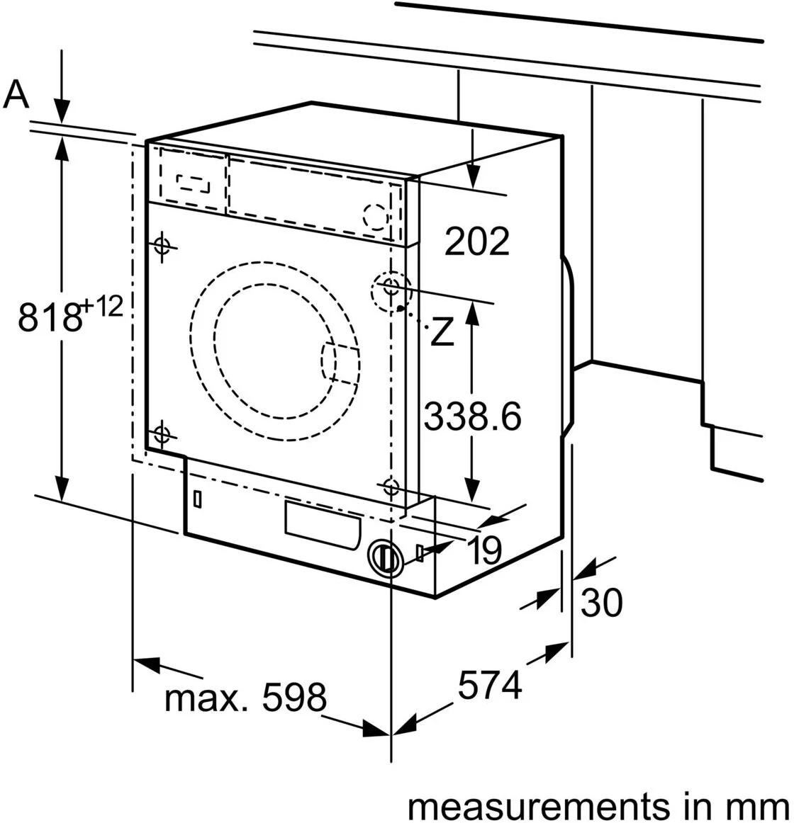 Bosch Built In Washing Machine Fully WIW28502GB - Fully Integrated - Image 12