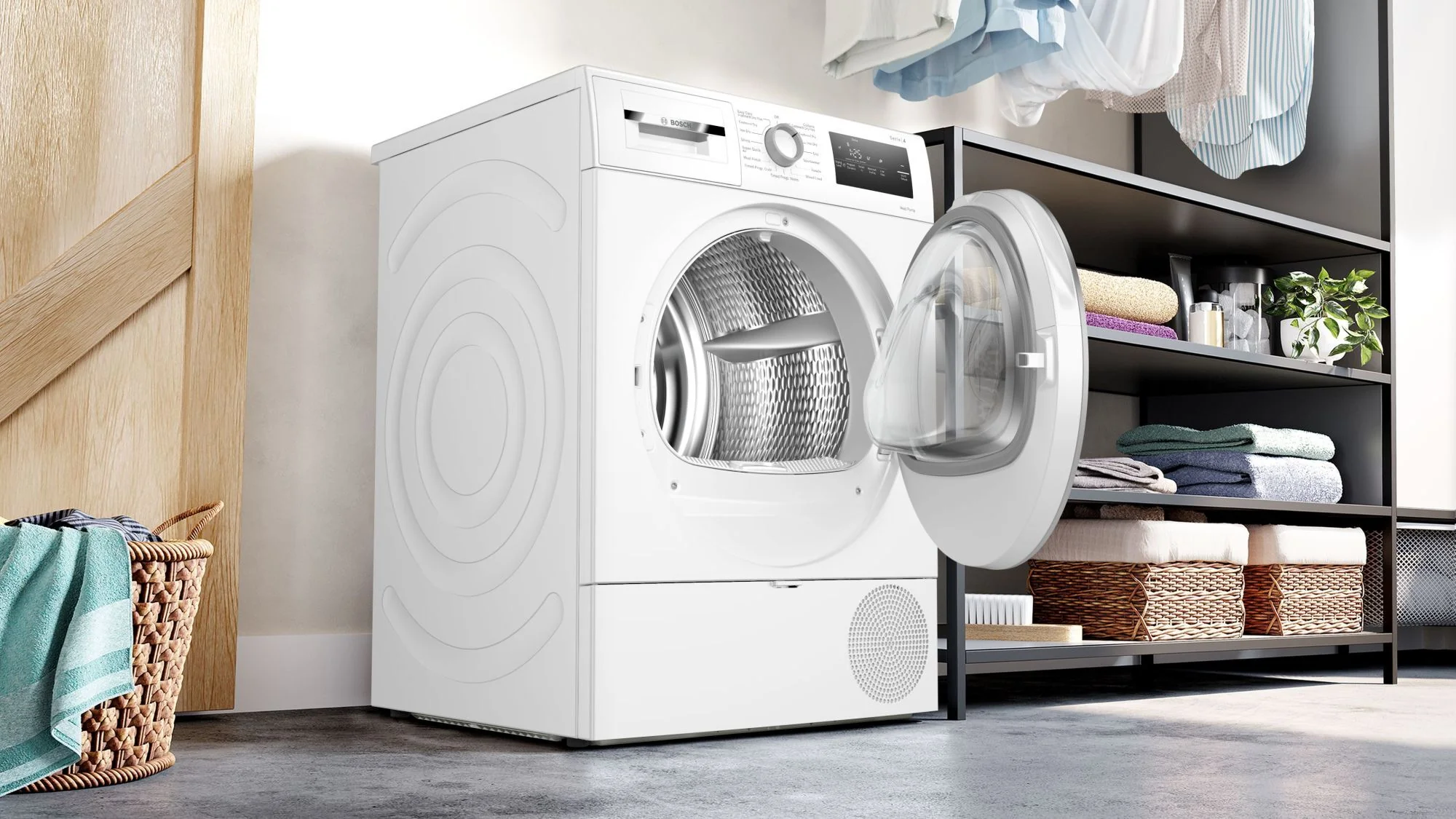 Bosch Freestanding Condenser Tumble Dryer Heat Pump WTH85226GB - White - Image 3