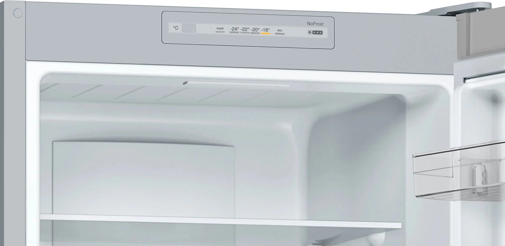 Bosch Freestanding Fridge Freezer Frost Free KGN33NLEBG - Stainless Steel Look - Image 3