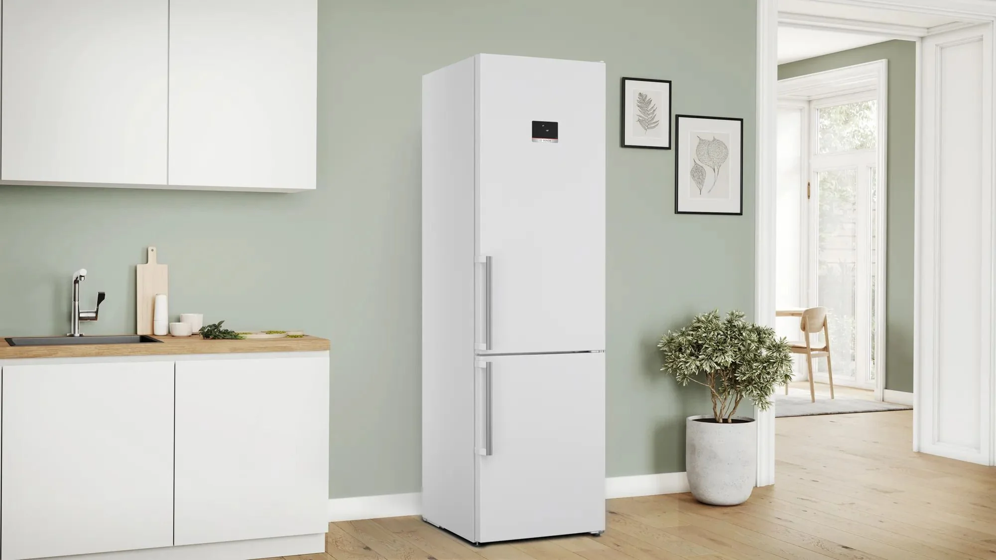Bosch Freestanding Fridge Freezer Frost Free KGN39AWCTG - White - Image 4