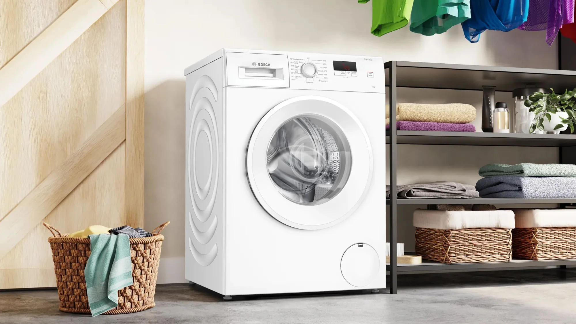 Bosch Freestanding Washing Machine WGE03408GB - White - Image 3