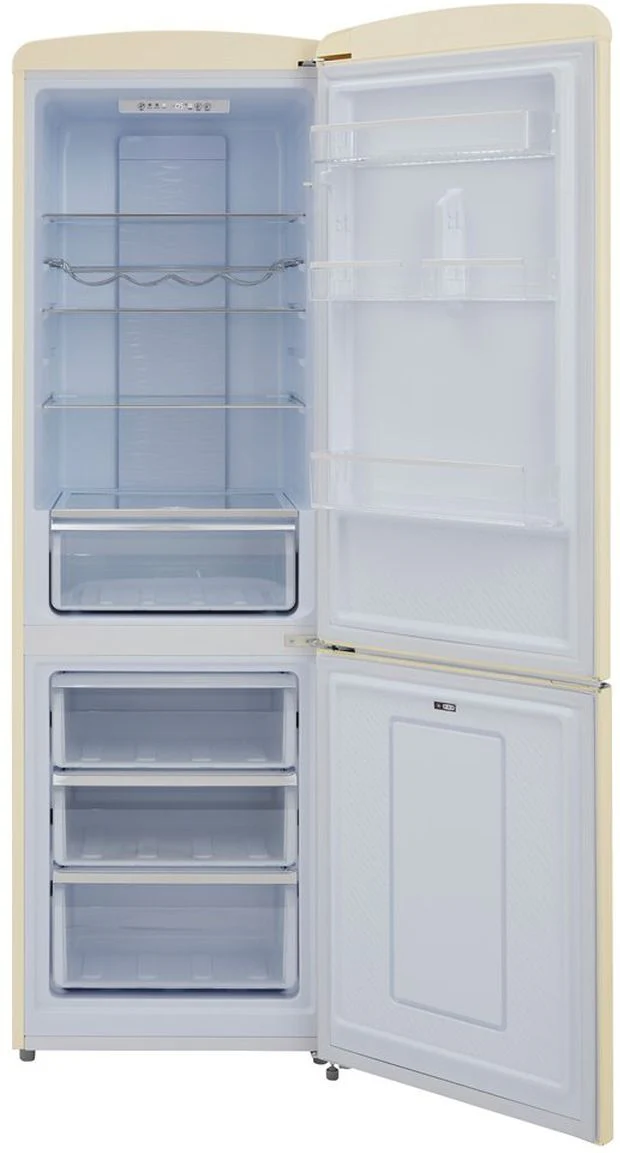 CDA Freestanding Fridge Freezer Frost Free FLORENCE-BARLEY - Barley - Image 2
