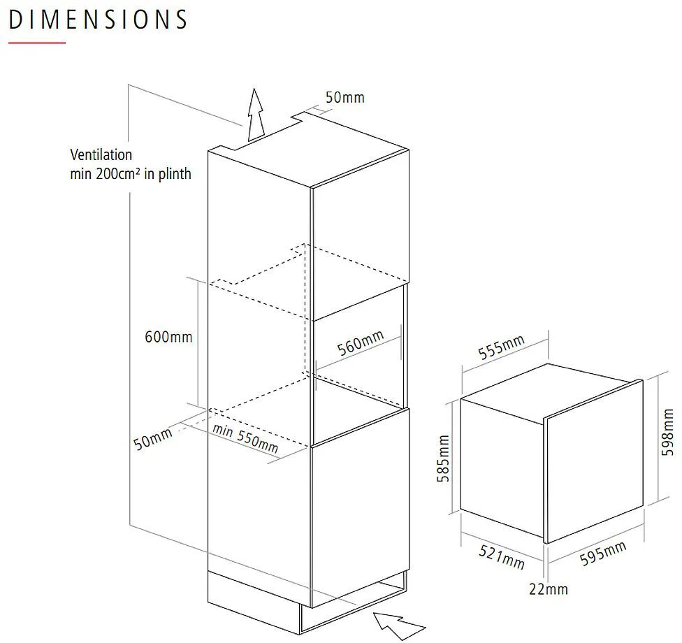 Caple Built In Wine Cooler WC6100BS - Black Steel - Image 5
