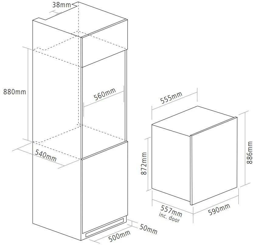 Caple Built In Wine Cooler WC6511 - Stainless Steel - Image 3