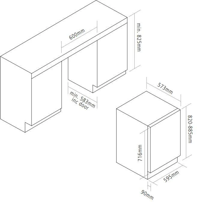 Caple Built In Wine Cooler WI6142 - Stainless Steel / Glass - Image 3