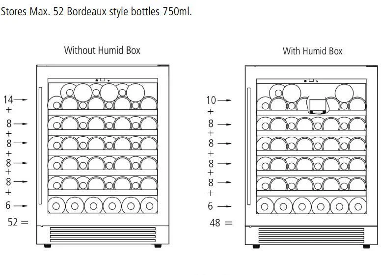 Caple Built In Wine Cooler WI6143BG - Black - Image 3