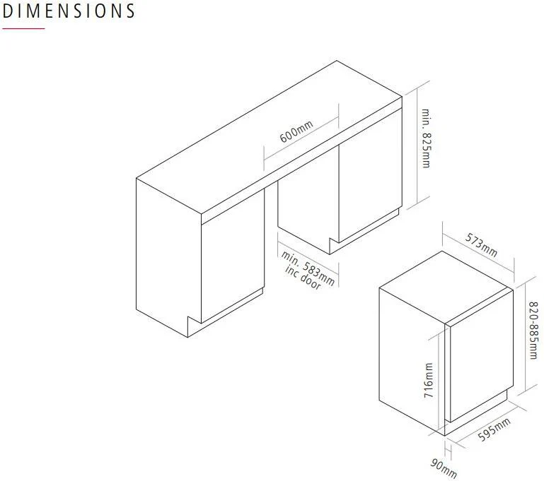 Caple Built In Wine Cooler WI6143BG - Black - Image 4
