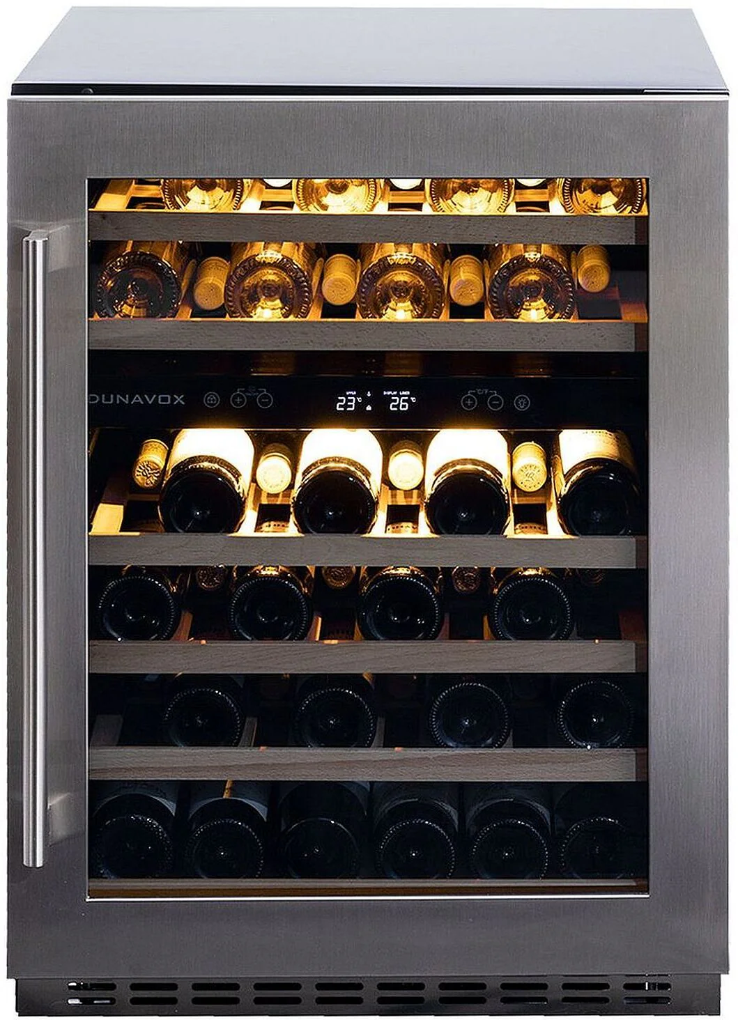 Dunavox Built In Wine Cooler DAUF-46-145SS - Stainless Steel