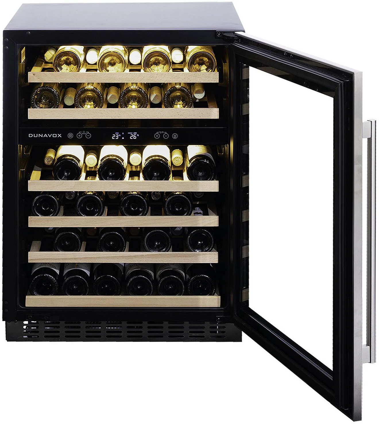 Dunavox Built In Wine Cooler DAUF-46-145SS - Stainless Steel - Image 4