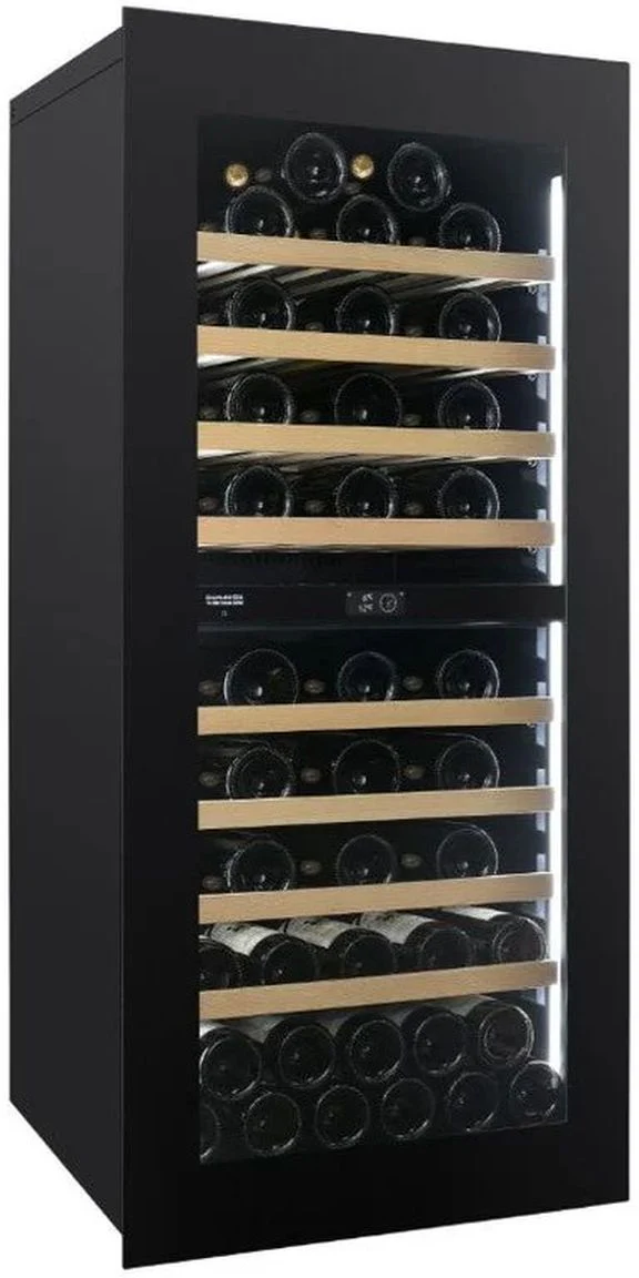 Dunavox Built In Wine Cooler DVN-70-185DB-TO - Black Glass - Image 2