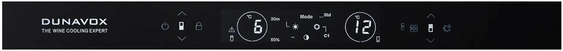 Dunavox Built In Wine Cooler DVS-25-65DSS - Stainless Steel - Image 2
