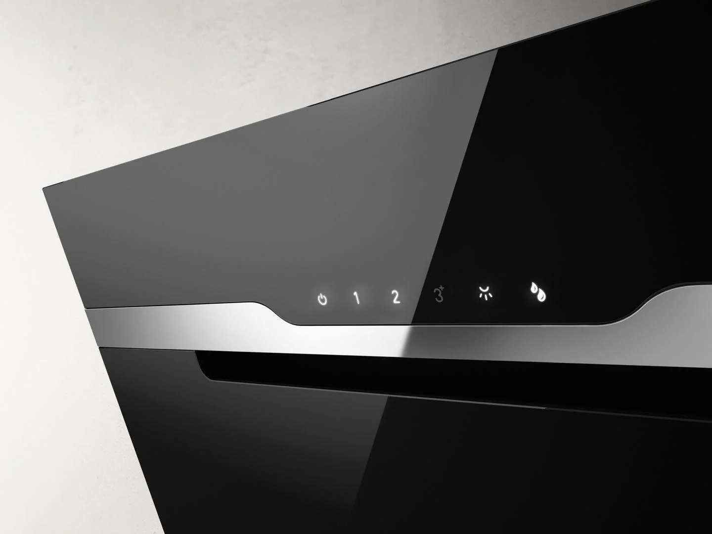 Elica Angled Hood MAJ-ND-BLK-90 - Black - Image 2