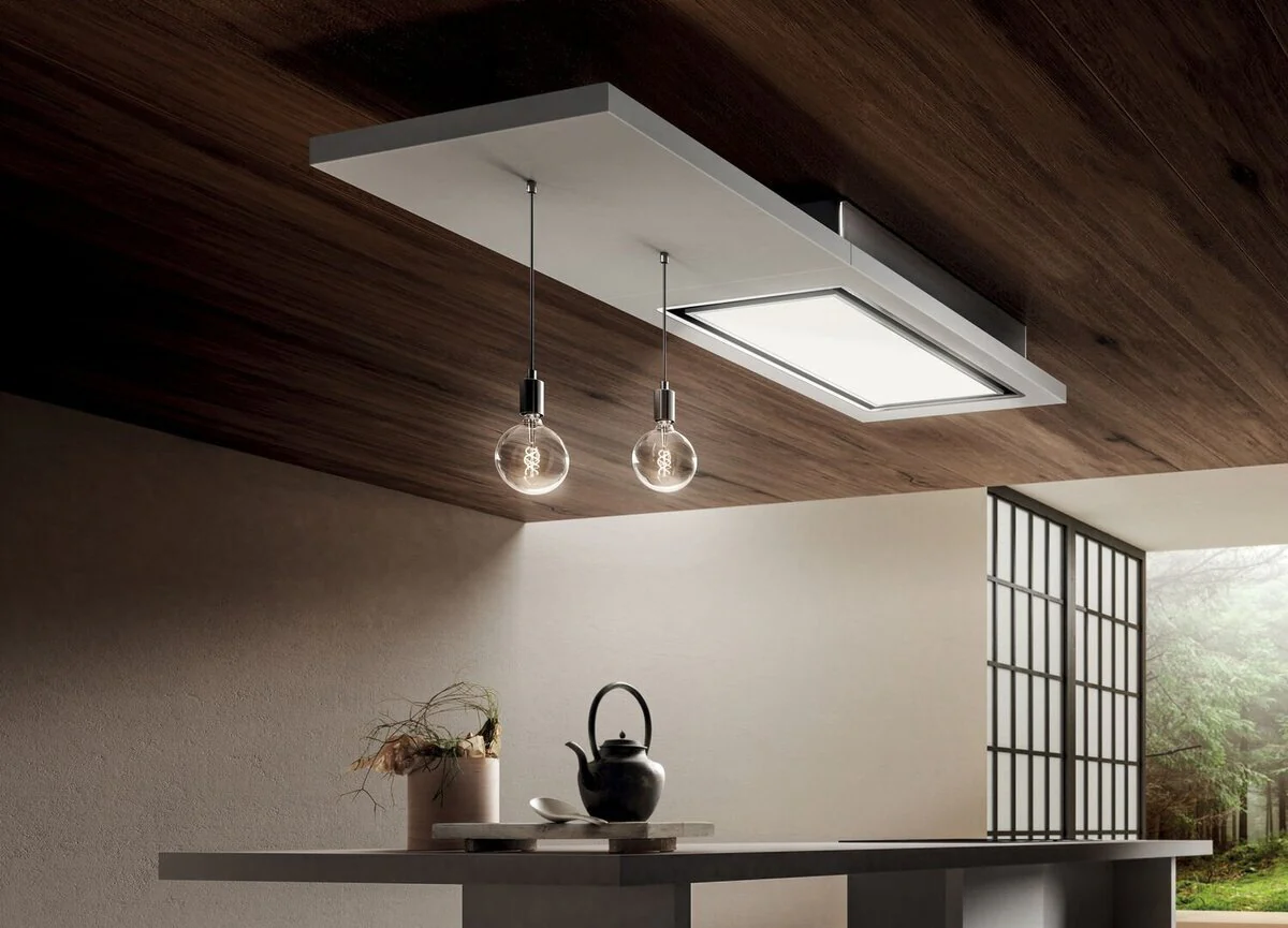 Elica Ceiling Integrated LULL-AT-WW-DO - White Wood Finish - Image 3